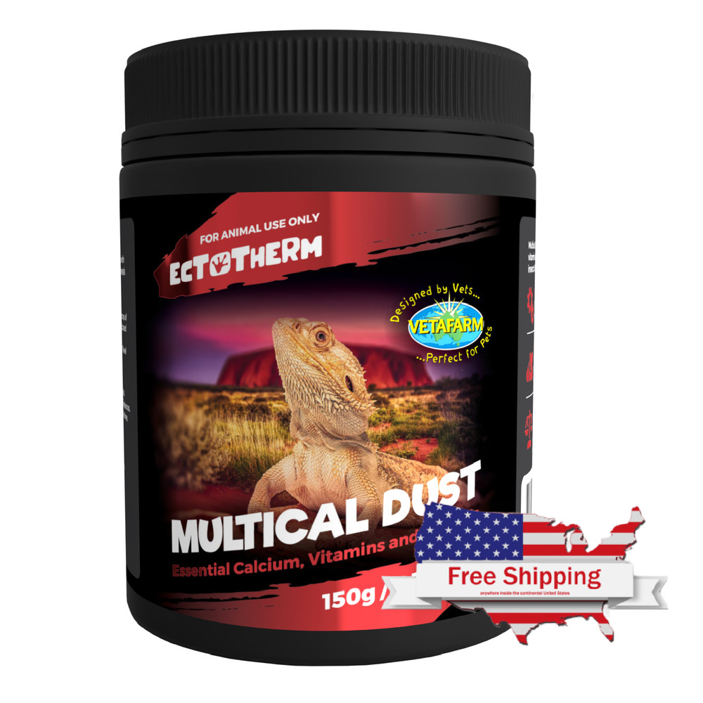 Ectotherm Multical Dust – Calcium, Vitamins & Minerals for Reptiles (150 g)