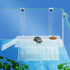 Easy Mount Large Turtle Basking Platform with Adjustable Hanging Ramp for Turtle