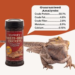 Freeze Dried Crickets, Ideal for Reptiles, Birds, and Fish, Packed with Protein