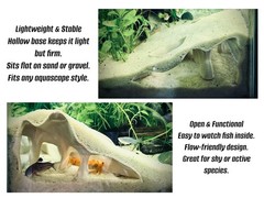 Aquarium & Terrarium Corner Underground Cave – Faux Mangrove Root Hideout for…
