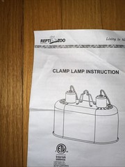 Repti Zoo DRL01 Dual Clamp Lamp Fixture 120V Max 150W for Reptile Enclosures