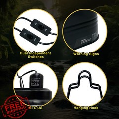 GVWRATW reptile lamp 160W switch