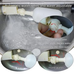 Automatic Dog Water Bowl Dispenser Large Size Pet Waterer Feeder Stainless-St…