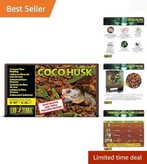 Coco Husk Brick – 8 QT All-Natural Coconut Fiber Substrate for Pet Terrariums