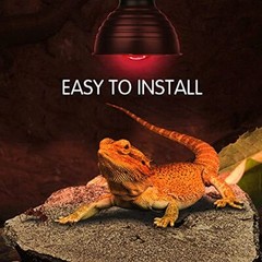 Infrared Heat Lamp Bulbs 100W 2 PackRed Basking Spot Light Bulb Reptile Heati…