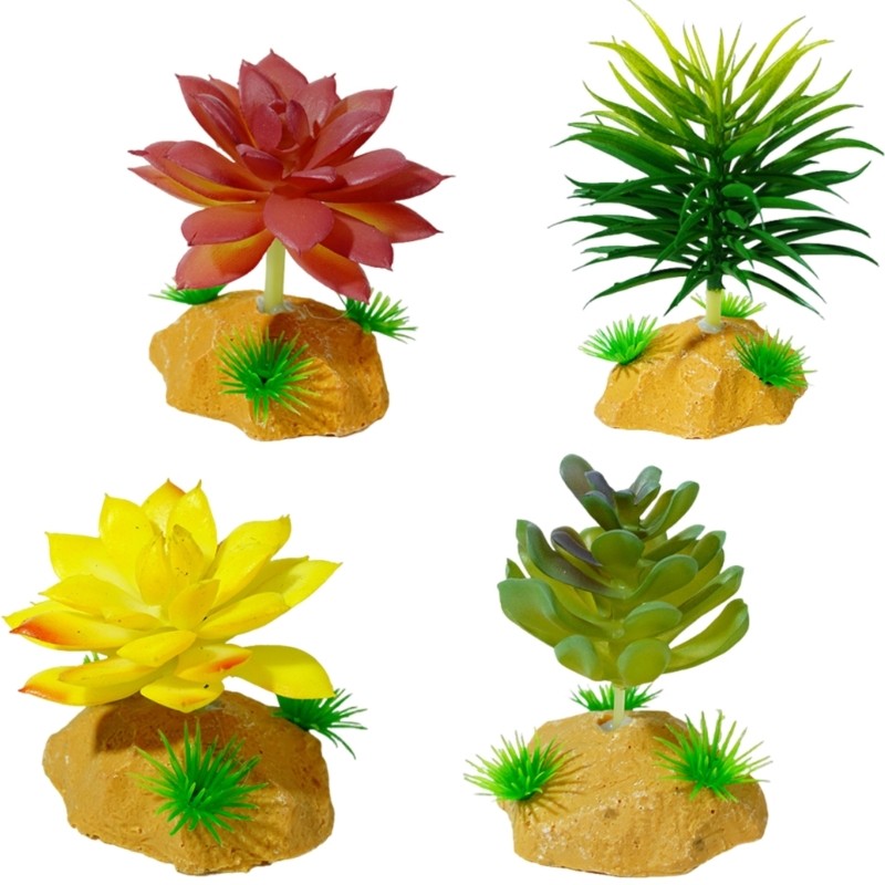Fish Tanks Grass Landscaped Decoration Terrarium Habitat Decors for Succulents
