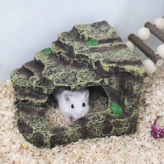 Hermit Crab Hideout Resin Simulation Stone Reptile Cave Hideout Hermit Crab