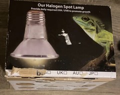 Heat Lamp Reptile Basking Spot Lamp Heat Light 25, 50, 75 Watt Bulbs EUC