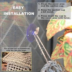 Reptile Hammock for Bearded Dragons & Lizards – Tank Accessories & Habitat Décor