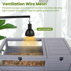 Premium Reptile Habitat Enclosure for Tortoises, Lizards, and Snakes – Adjustabl