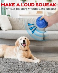 4 Pack 4.5” Heavy Duty Squeaky Dog for Medium Large Dogs, Spikey Dog Toys for…