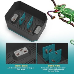 Multi Purpose Insect Habitat for Crickets, Dubia Cockroaches, breadworms, and…