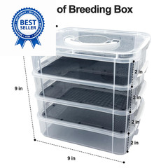Mealworm Breeding Kit,Prevent Escape Mealworms 1 Count (Pack of 1)