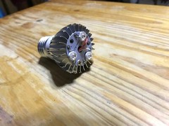 3W Pet Reptile LED UVa Bulb 110V w/Reflector Socket includes Heat Sink USA Cert