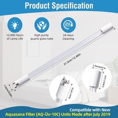 AQ-ÜV-L330C Replacement Üν Lamp for Aquasana Systems (After-July 2019) Compat…