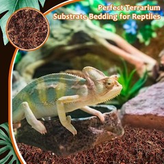 2 Pack Natural Coconut Fiber Substrate for Reptile- Premium Compressed Coconu…