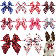 10 PCS Valentines Day Dog Collar Bow Ties Medium Large Adjustable Pet Grooming