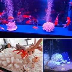 Besimple Pack of 2 Artificial Coral Ornament, Aquarium Resin Coral Decor Unde…