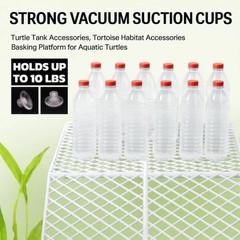 Heavy Duty Metal Turtle Basking Platform 7.87 Inches White Strong Support Design