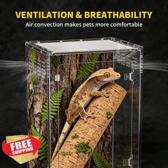 KAKOOTI 11 Gallon Tall Terrarium 12x12x18 Vertical