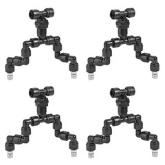 CozyCabin 4Pcs Double Reptile Mister Nozzles, 1/4” Reptile Misting Spray Noz…