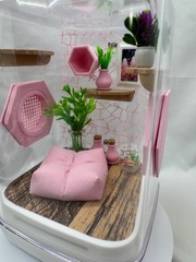 Jumping Spider Terrarium – Customizable Pink Paradise Enclosure