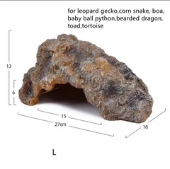 Reptile Simulation Rock Hideouts Cave Amphibian Hides Resin Habitat Decor Shelte