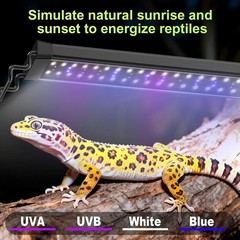 8W LED UVB Light for Reptiles Terrarium Light Extendable Reptile Tank Light w…