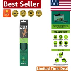 Safe Non-Abrasive Reptile Bedding Liner, Green 9.75″ x 19.75″ – Easy Maintenance