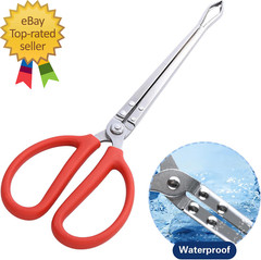 2 PCS Snake Feeding Tongs 15 Inch Extra Long Stainless Steel Reptile Feeding Ton