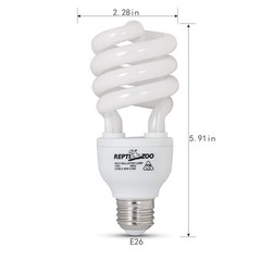 UVB Reptile Light Energy Saving Lamps UVB Bulb Spiral Compact 26 W UVB 5.0 Re…
