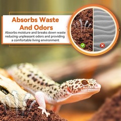 2 Pack Coconut Fiber Substrate, Natural Coco Coir Bedding for Reptiles Turtle…