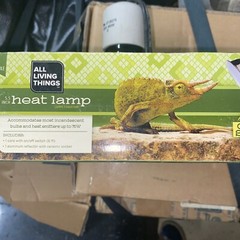 Reptile Lizard Pet Lamp 5.5 Inch Terrarium Heat Light Base Fixture Clamp GIFT US