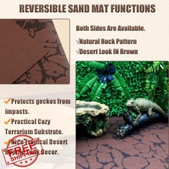 Tfwadmx L 19.7″x39.3″ Reptile Carpet Mat Liner
