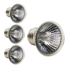 UVA UVB Bulbs 50W Reptile Basking Light Turtle Amphibian Tank 4 PCS Lamp