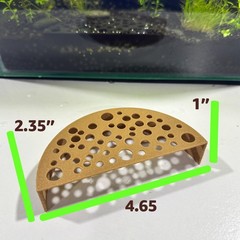 Shrimp Breeding Protector | Shrimp Breeding Cave Aquarium Tunnel | (Light Brown)