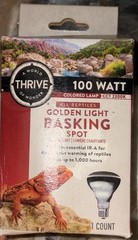 Thrive GOLDEN LIGHT BASKING SPOT LIGHT 100W BULB Reptiles (Brand New)
