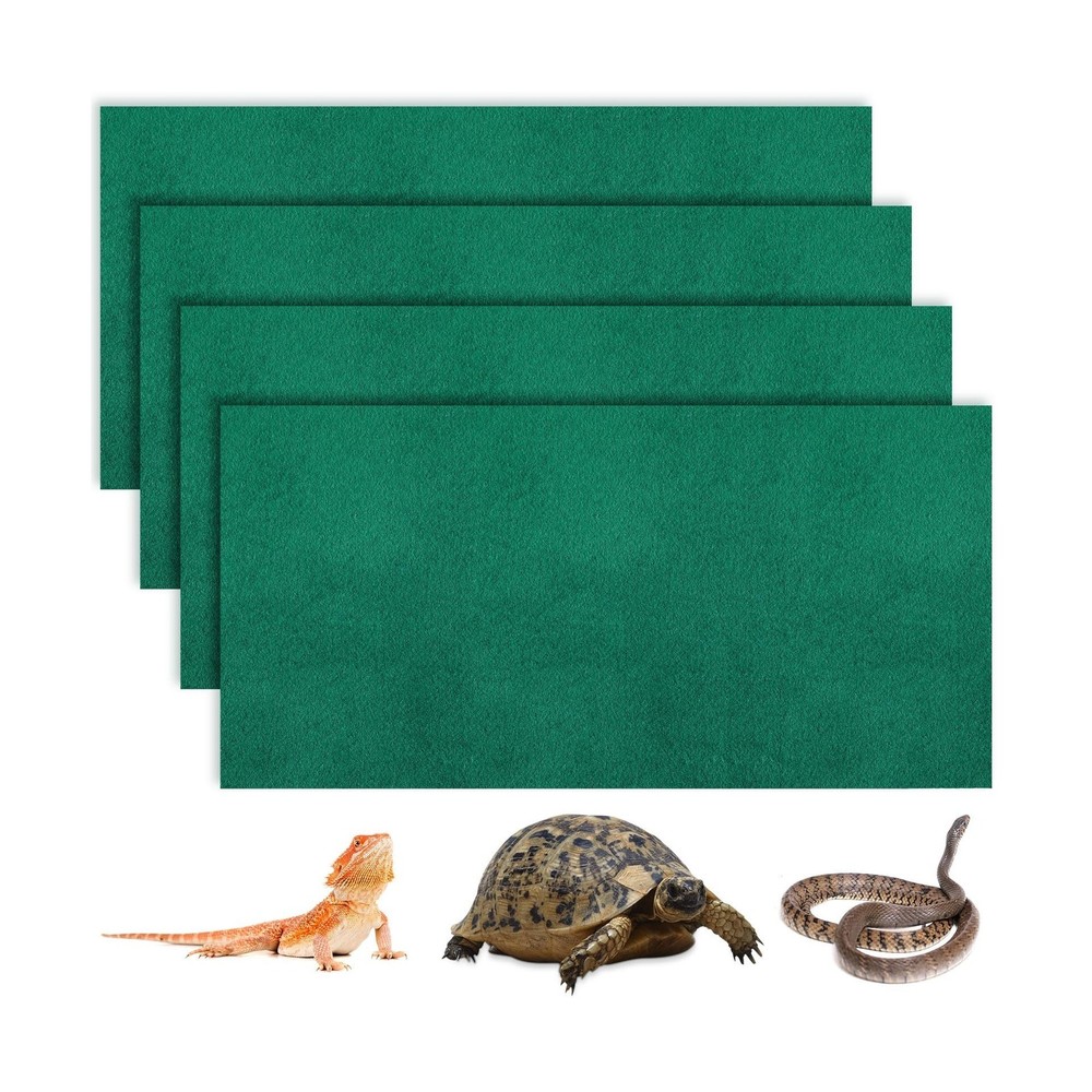 Haull 4 Pcs 24 x 47 Reptile Carpet Pet Terrarium Floor Liners B… FAST USA SHIP