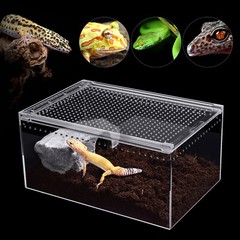 Magnetic Acrylic Large Enclosure 2.5 Gallon 12 X 8 X 6 Inch Reptile Breeding Box