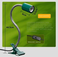 Adjustable Reptile Basking Light Stand for UVA UVB Heating Bulbs Turtle Lizard