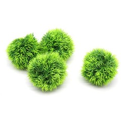 Besimple 4 Pack Aquarium Plastic Plants Grass Ball, Artificial Marimo Balls G…