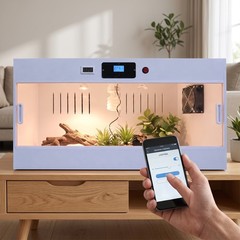 PVC Reptile Terrarium Pet Breeding Habitat with App Control, for Easy