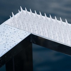 Touri 24 Pack Clear Transparent PVC Bird Spike Strips for Outside Fences and …