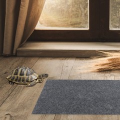 4Pcs Polyester Fabric Reptile Carpet Dark Green Comfortable Terrarium Liner