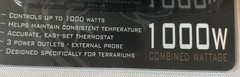 NEW Reptile Terrarium/Germination Temperature Controller w/ Probe 3 Outlet/1000W