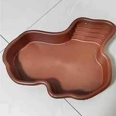 Extra Large Reptile Bathing Pool Reptile Feeding Dish Water Bowl with Ramp Aq…