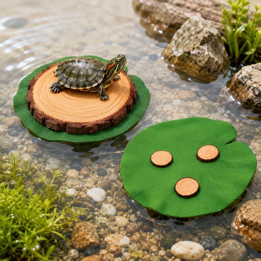 MHLLGN 2pk Mini Turtle Basking Platform Floating Dock