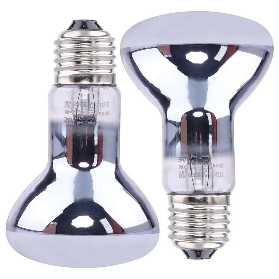 Aiicioo Reptile Heat Lamp 50W 2Pack – Intense Basking Spot Lamp Reptile