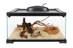 Zilla QuickBuild Terrarium 20in x 12in x 10in with Easy Clean Bedding Tray