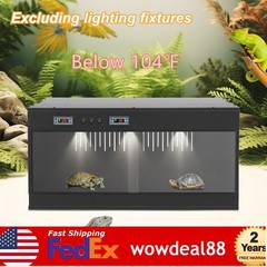 Reptile Terrarium Glass Tank With Thermostat For Lizards Snakes Habitat